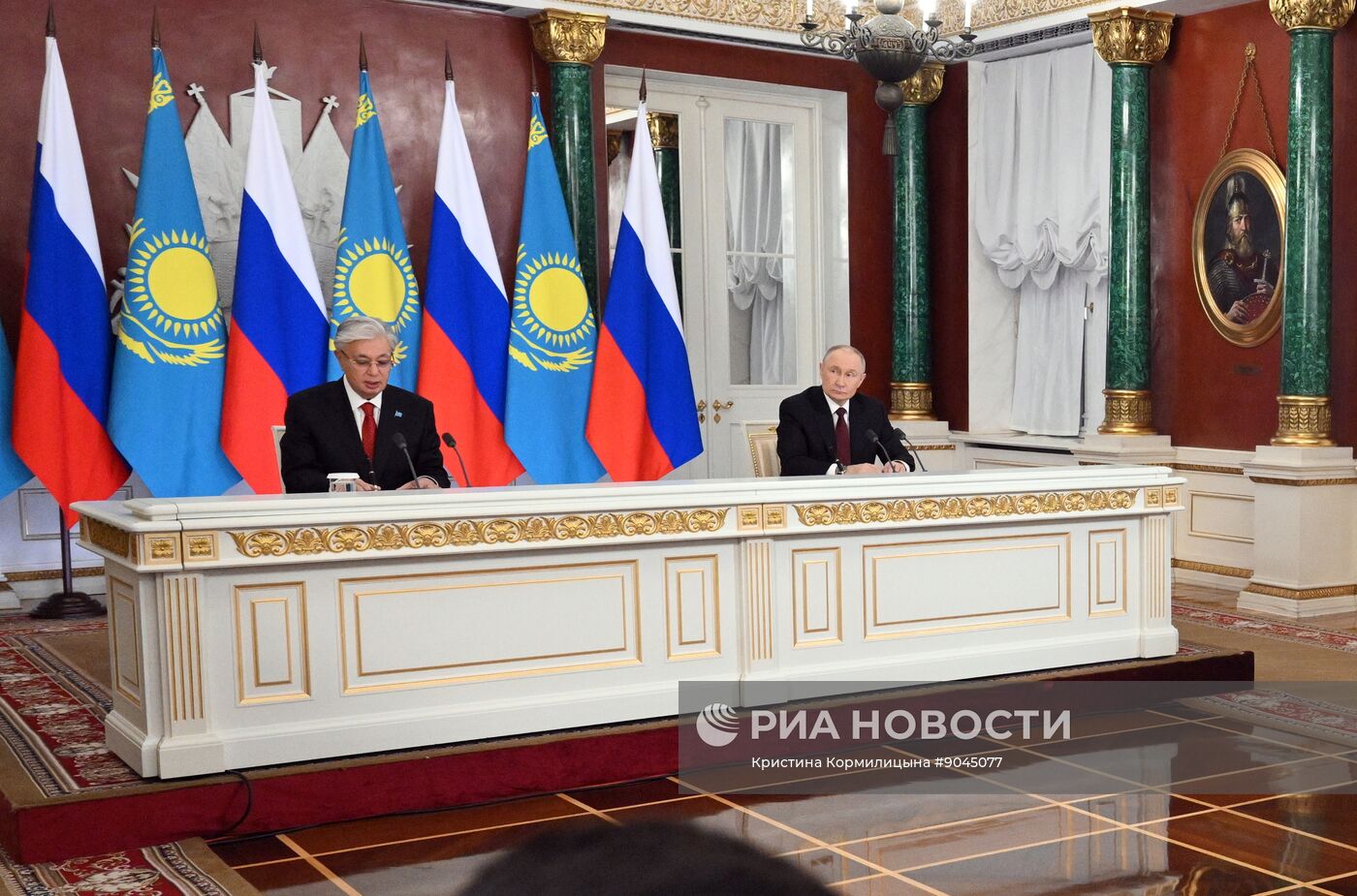 Переговоры президента Владимира Путина и президента Казахстана Касым-Жомарта Токаева