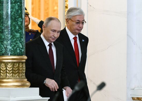 Переговоры президента Владимира Путина и президента Казахстана Касым-Жомарта Токаева
