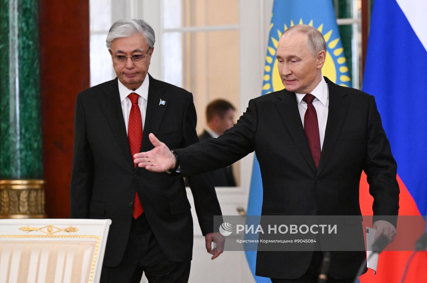 Переговоры президента Владимира Путина и президента Казахстана Касым-Жомарта Токаева