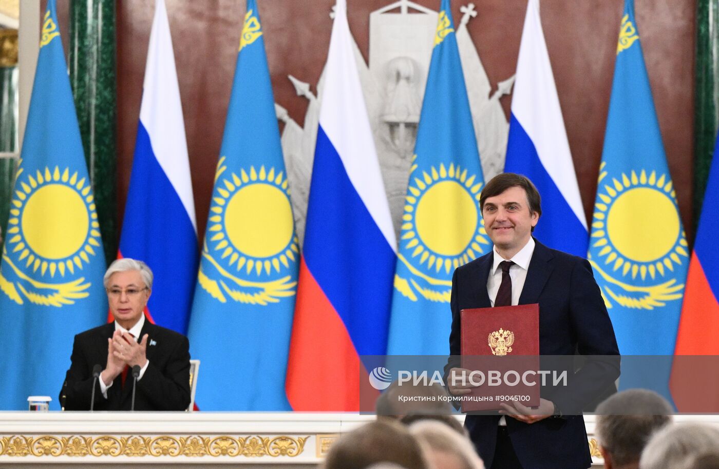 Переговоры президента Владимира Путина и президента Казахстана Касым-Жомарта Токаева