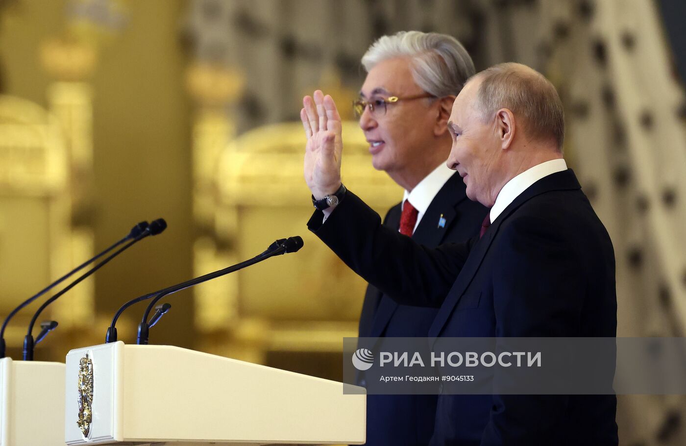 Переговоры президента Владимира Путина и президента Казахстана Касым-Жомарта Токаева