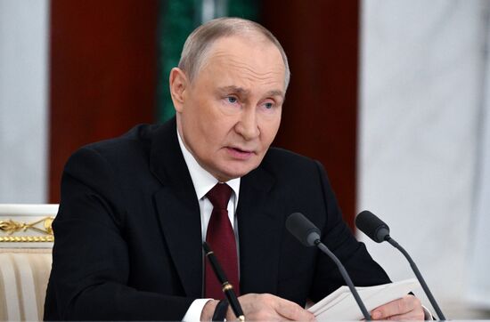 Переговоры президента Владимира Путина и президента Казахстана Касым-Жомарта Токаева