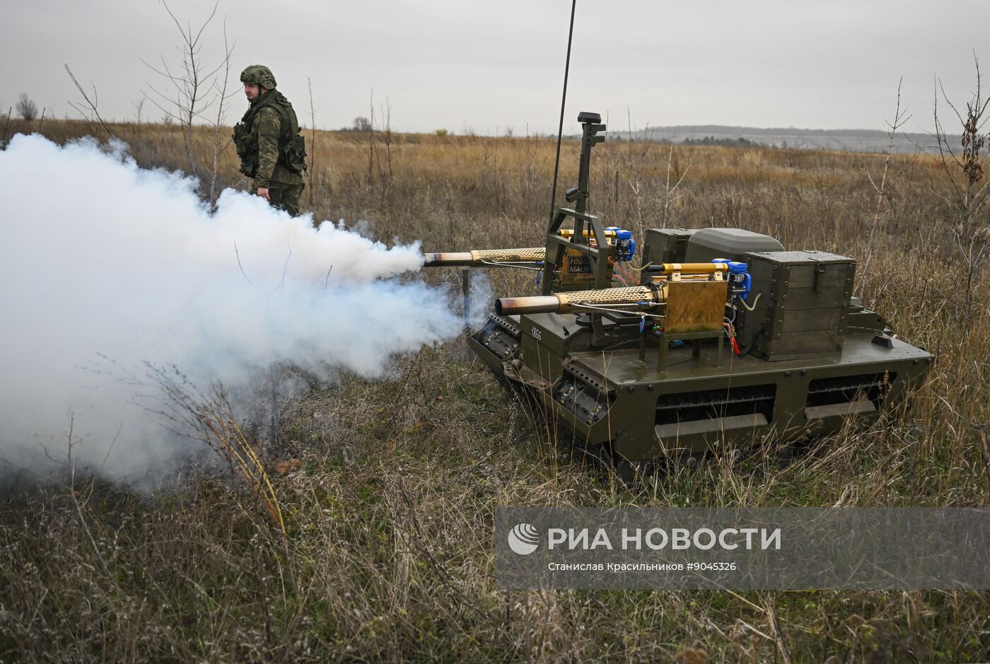 Подготовка операторов робототехнических комплексов "Курьер" войск РХБЗ группировки "Центр" 