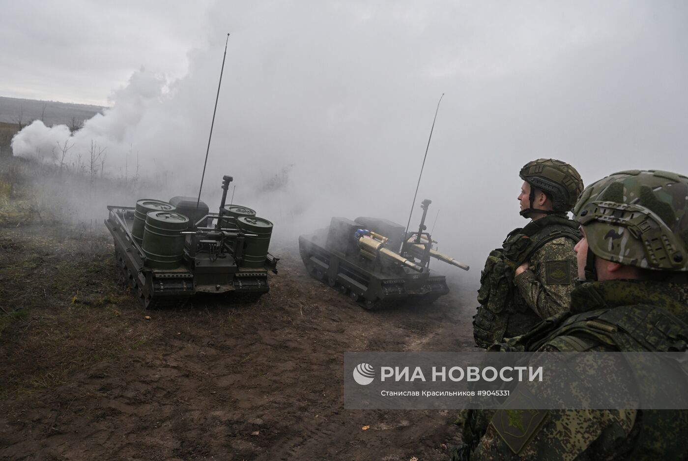 Подготовка операторов робототехнических комплексов "Курьер" войск РХБЗ группировки "Центр" 