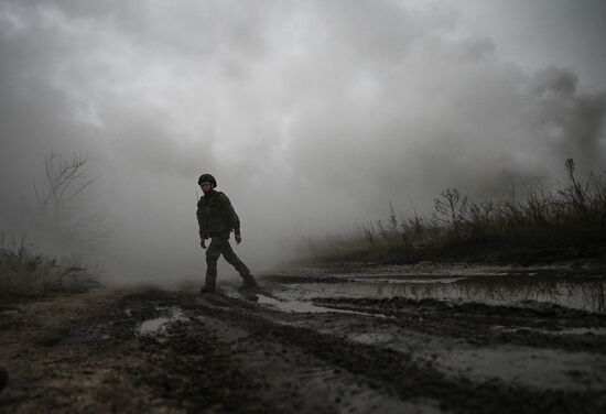 Подготовка операторов робототехнических комплексов "Курьер" войск РХБЗ группировки "Центр" 