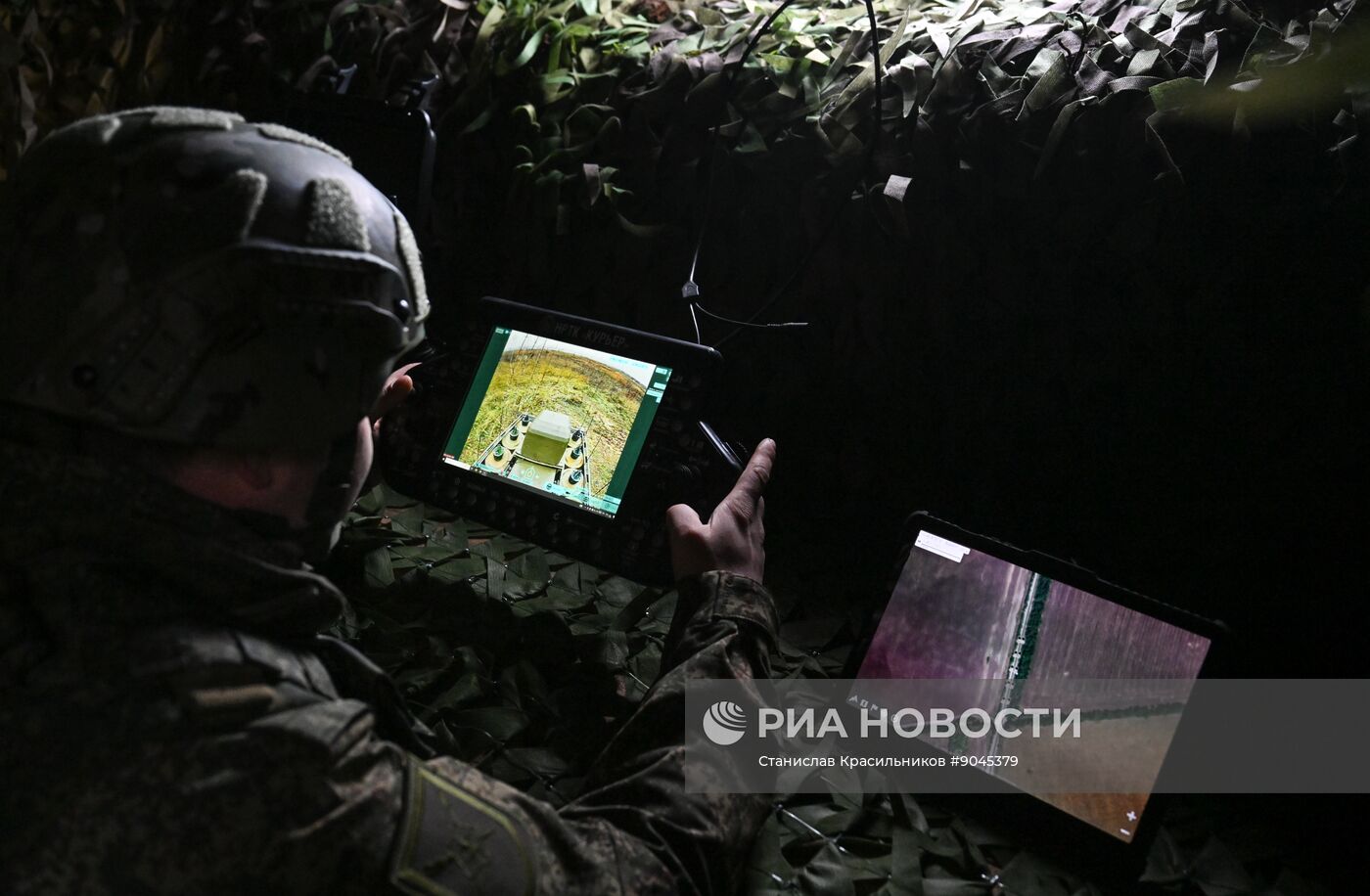 Подготовка операторов робототехнических комплексов "Курьер" войск РХБЗ группировки "Центр"