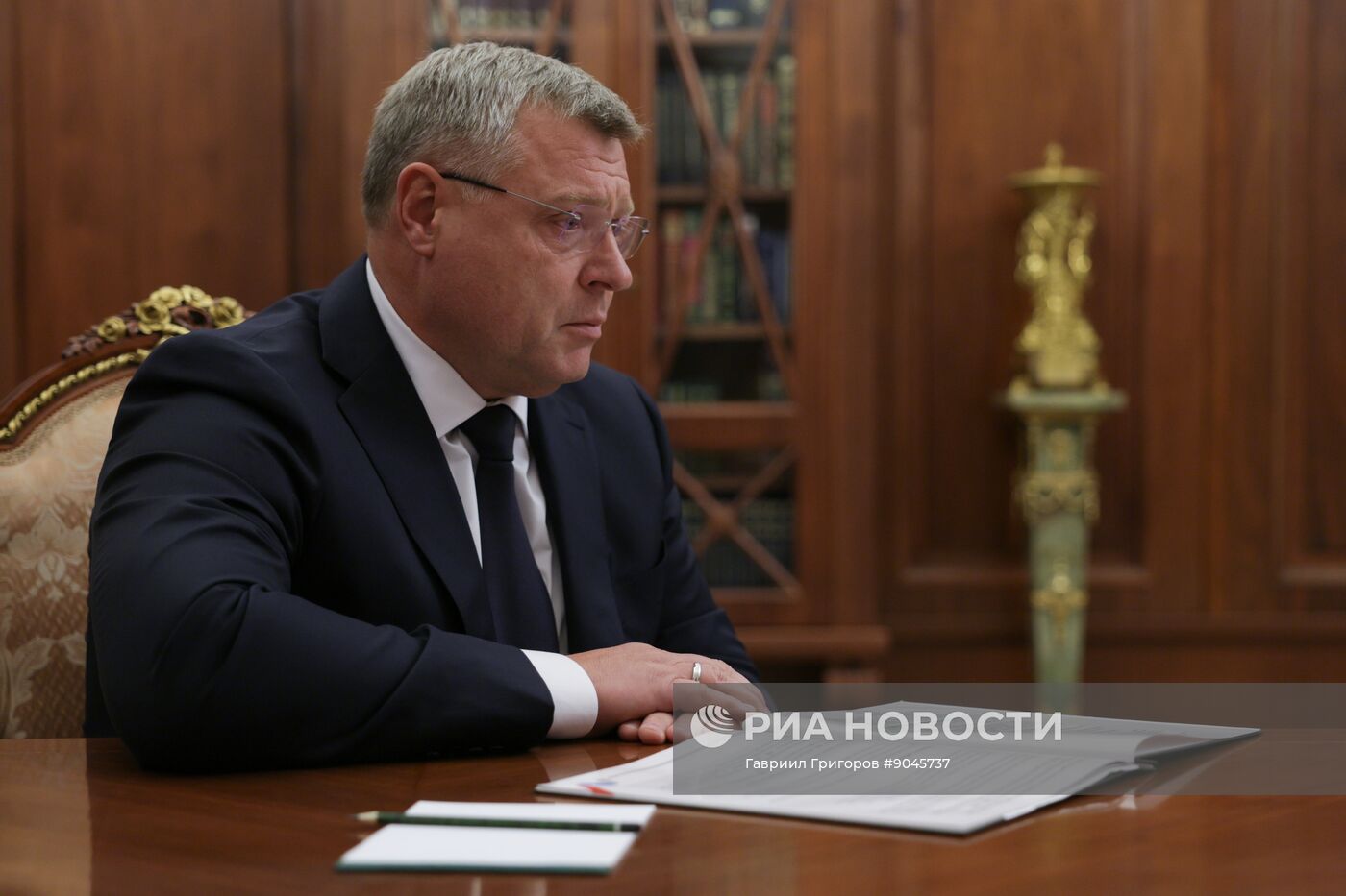 Президент Владимир Путин встретился с губернатором Астраханской области Игорем Бабушкиным