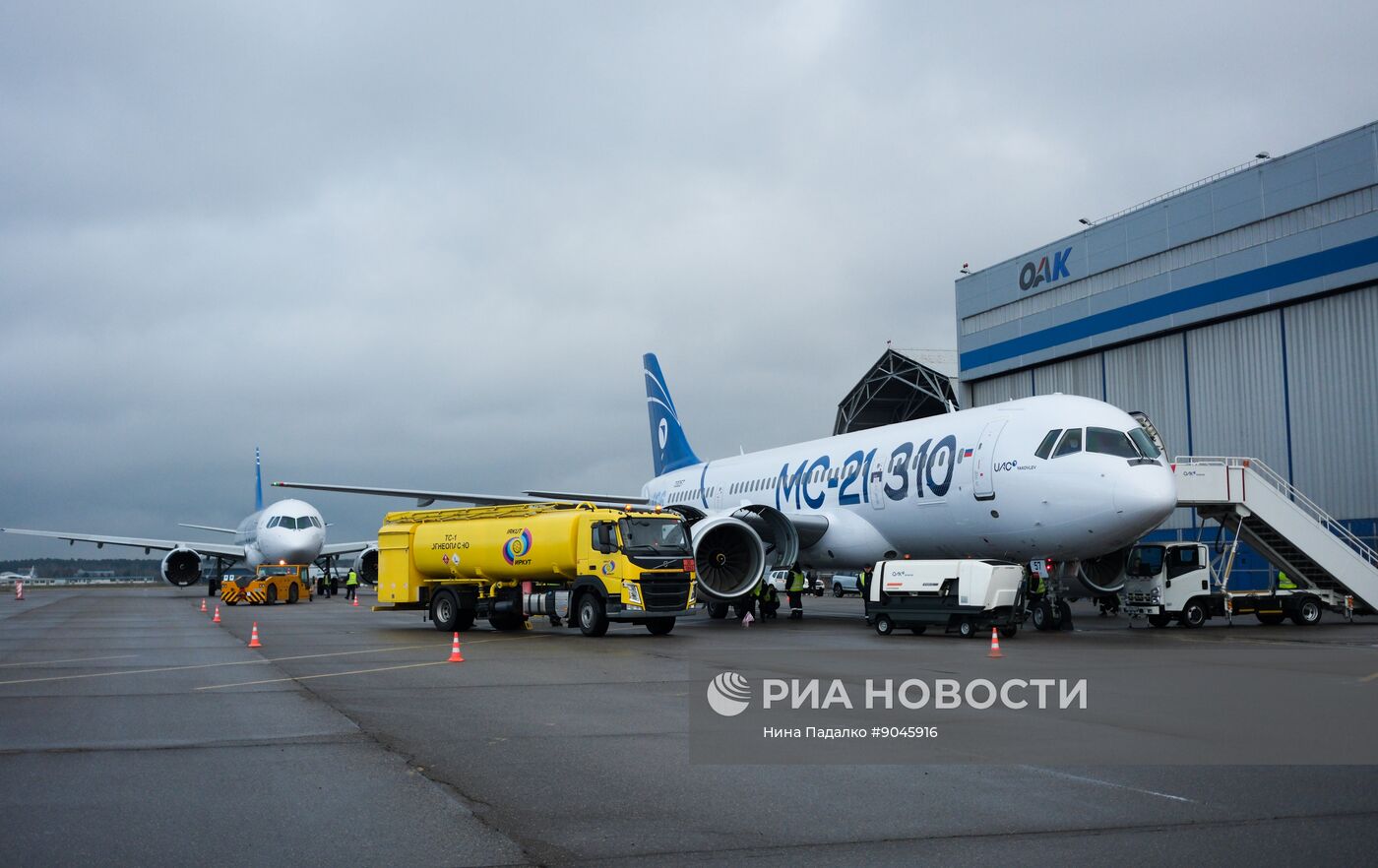 Второй опытный самолет МС-21 совершил беспосадочный перелет из Иркутска в Жуковский