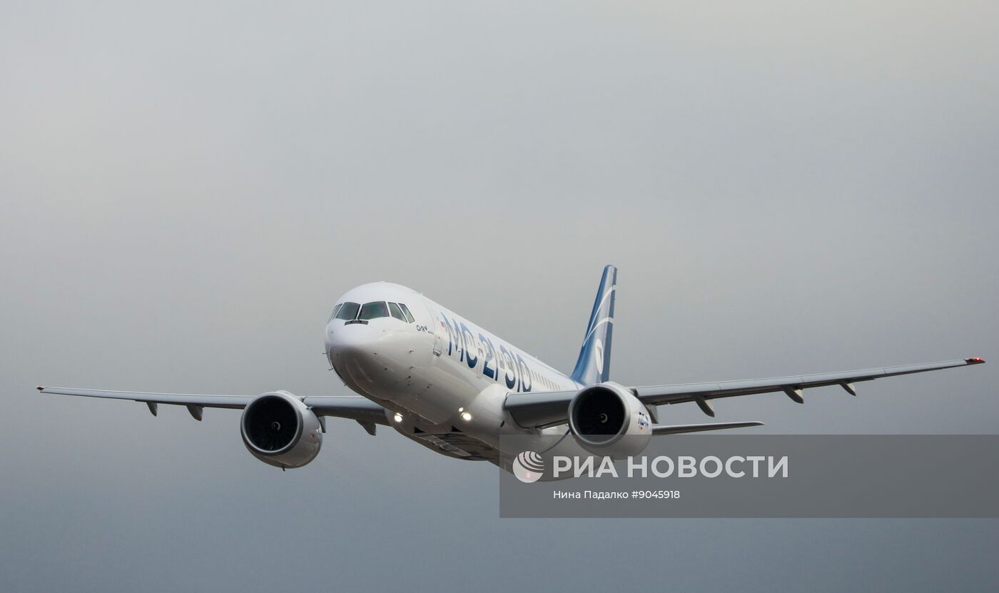 Второй опытный самолет МС-21 совершил беспосадочный перелет из Иркутска в Жуковский