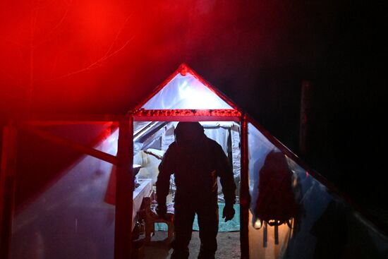 Пост воздушного наблюдения 25-й армии группировки "Запад"