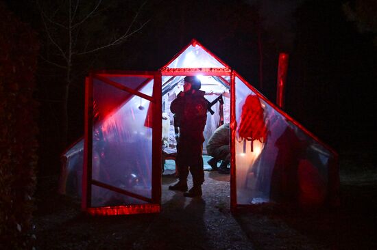 Пост воздушного наблюдения 25-й армии группировки "Запад"