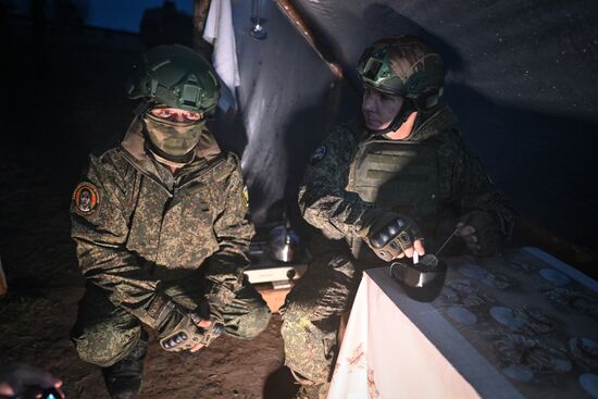 Пост воздушного наблюдения 25-й армии группировки "Запад"