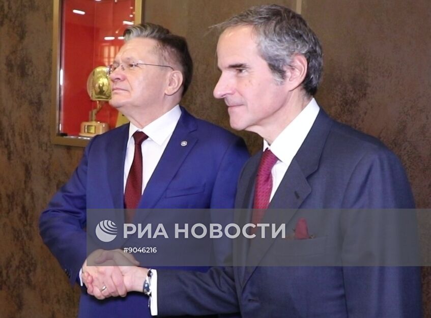 Встреча главы "Росатома" Алексея Лихачева и гендиректора МАГАТЭ Рафаэля Гросси 