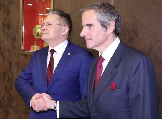 Встреча главы "Росатома" Алексея Лихачева и гендиректора МАГАТЭ Рафаэля Гросси 
