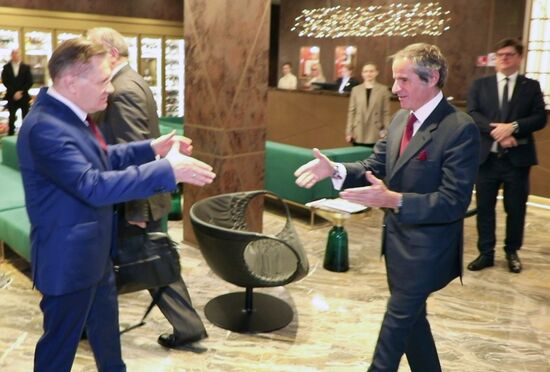 Встреча главы "Росатома" Алексея Лихачева и гендиректора МАГАТЭ Рафаэля Гросси 