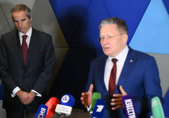 Встреча главы "Росатома" Алексея Лихачева и гендиректора МАГАТЭ Рафаэля Гросси