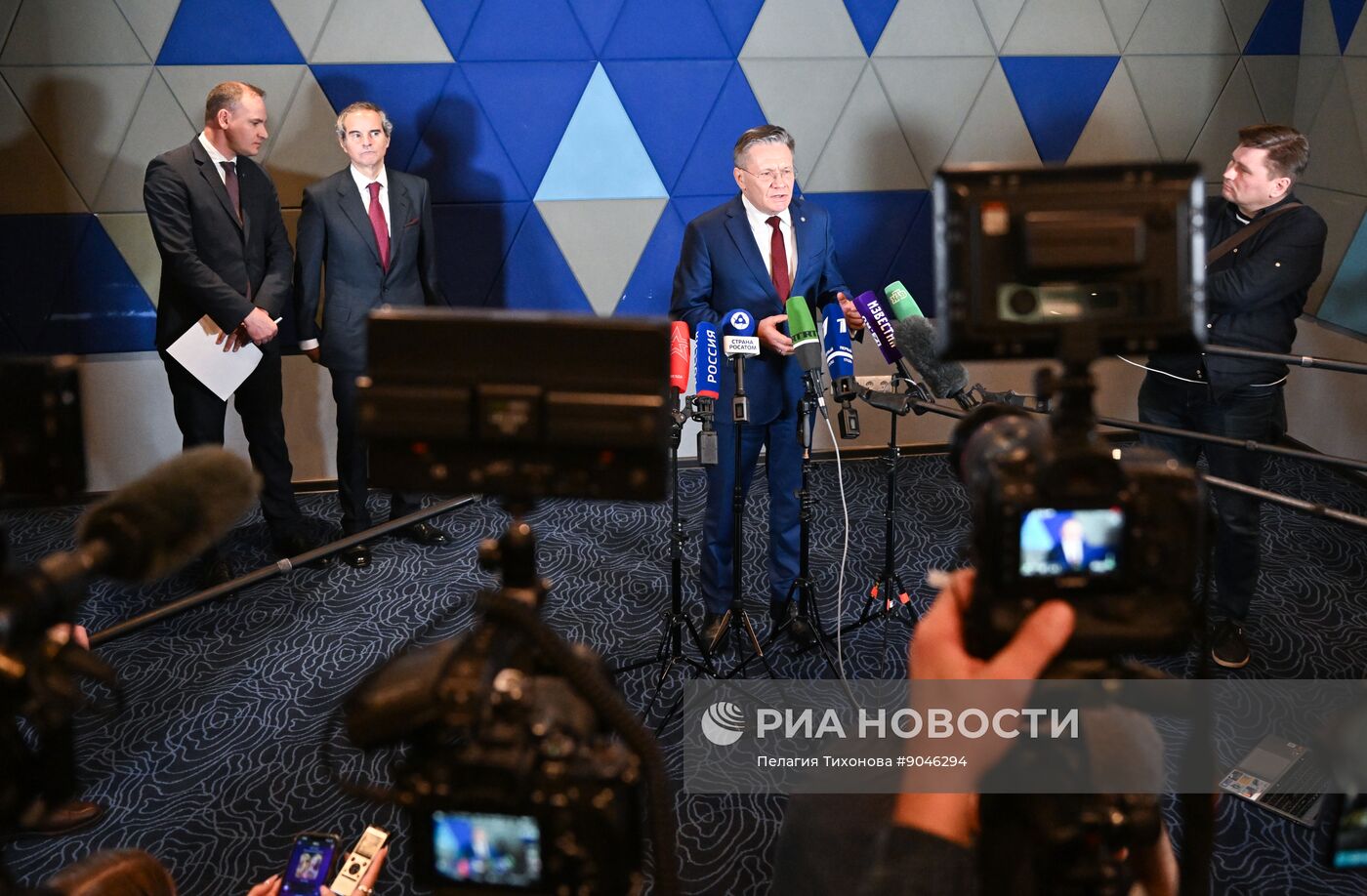 Встреча главы "Росатома" Алексея Лихачева и гендиректора МАГАТЭ Рафаэля Гросси