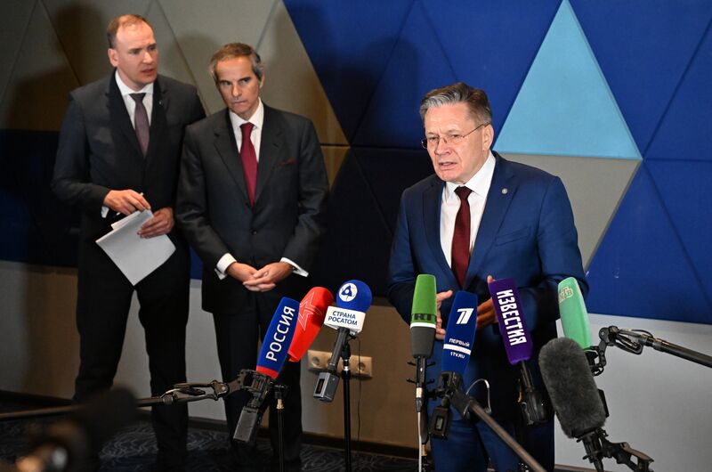 Встреча главы "Росатома" Алексея Лихачева и гендиректора МАГАТЭ Рафаэля Гросси