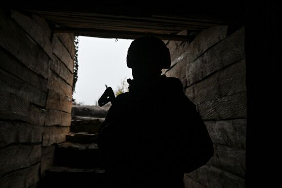 Боевое слаживание штурмовиков группировки "Запад"