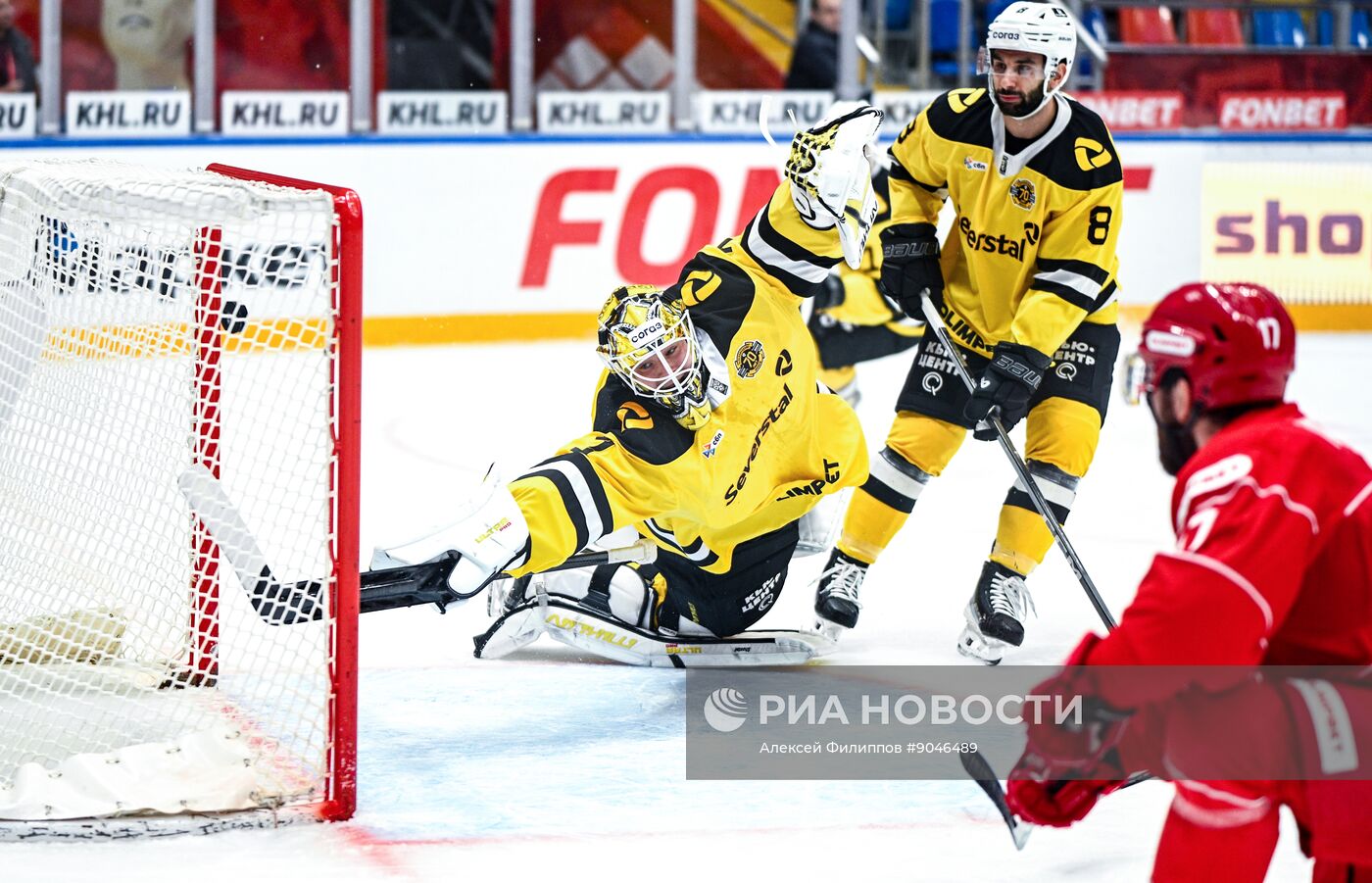 Хоккей. КХЛ. "Спартак" (Москва) - "Северсталь" (Череповец)