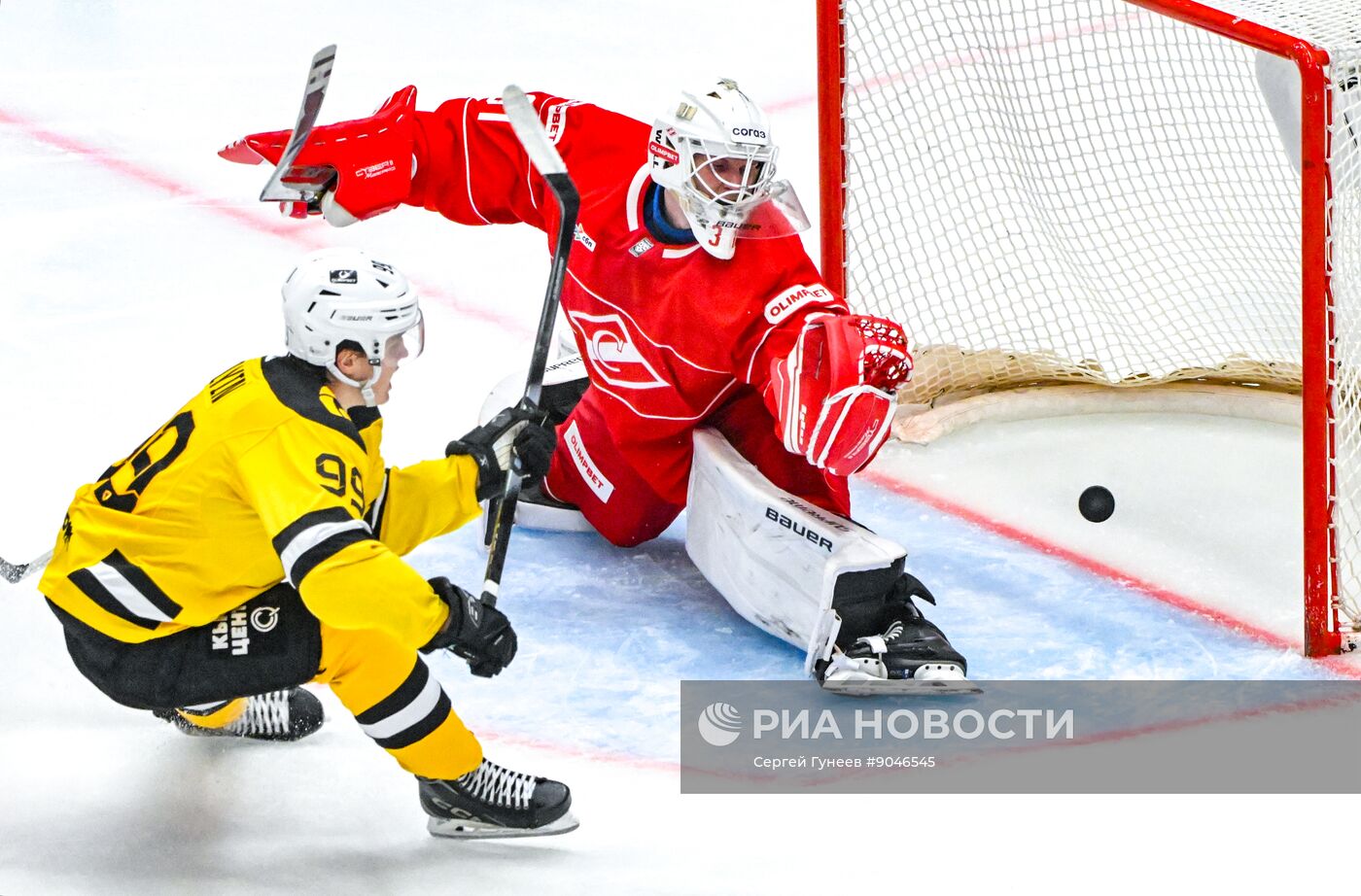 Хоккей. КХЛ. "Спартак" (Москва) - "Северсталь" (Череповец)