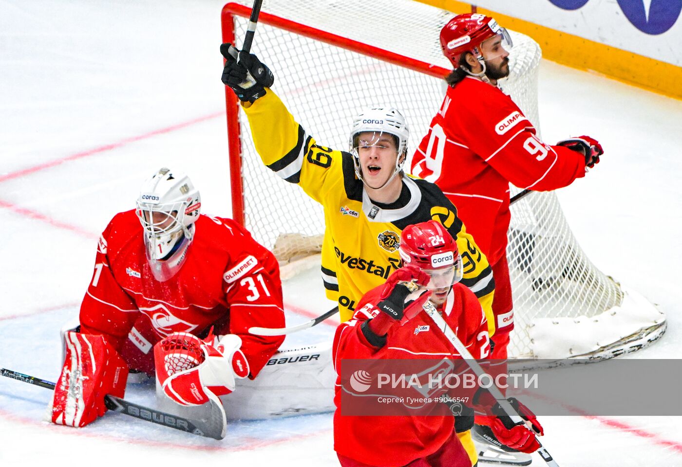 Хоккей. КХЛ. "Спартак" (Москва) - "Северсталь" (Череповец)