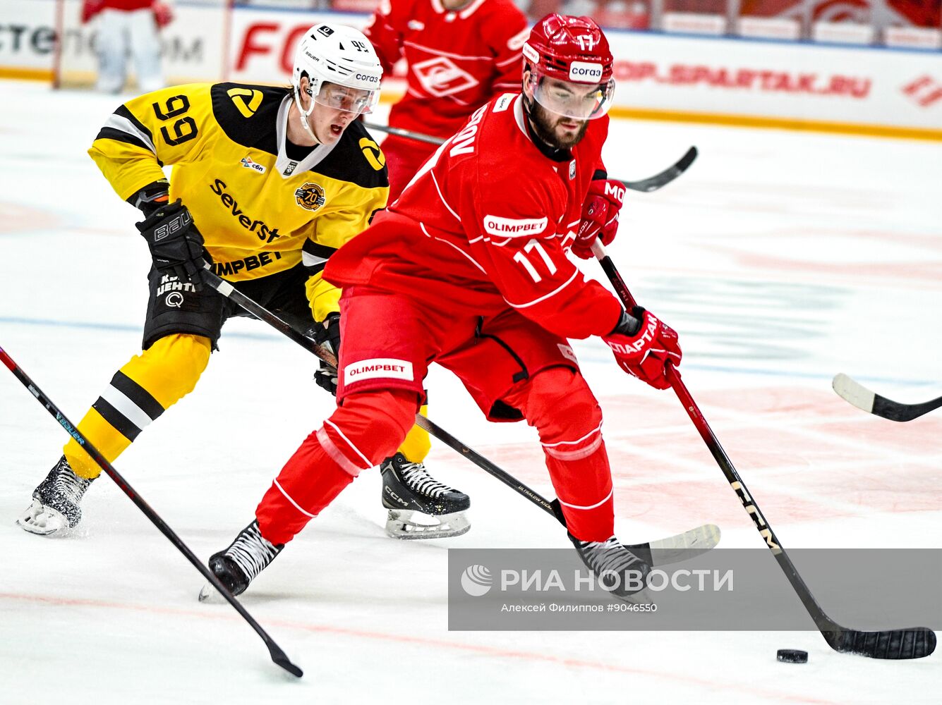 Хоккей. КХЛ. "Спартак" (Москва) - "Северсталь" (Череповец)