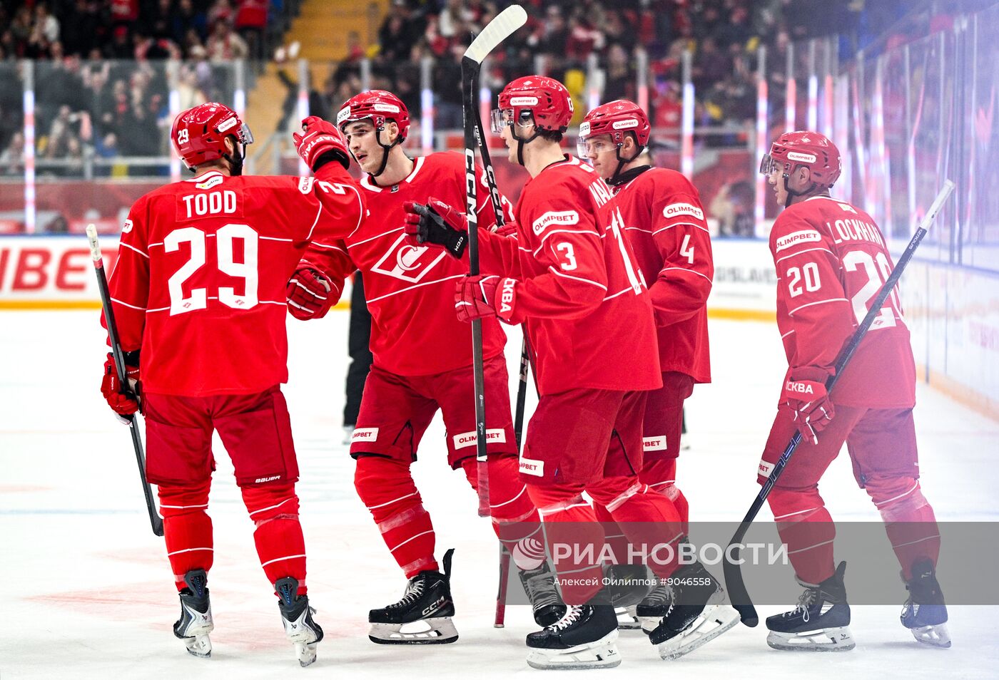 Хоккей. КХЛ. "Спартак" (Москва) - "Северсталь" (Череповец)