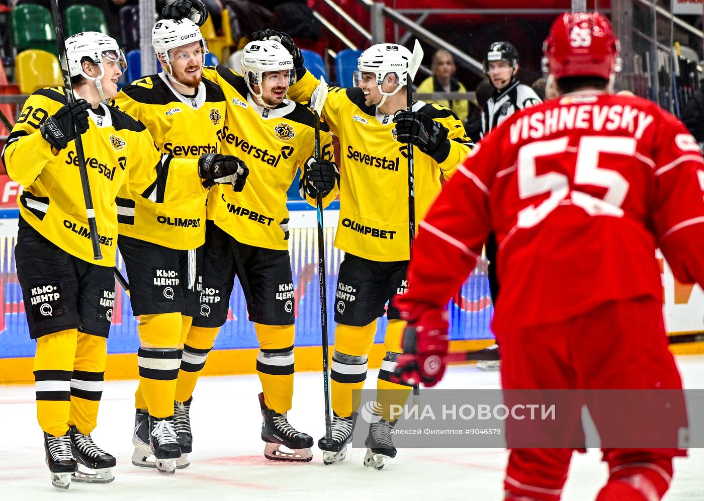 Хоккей. КХЛ. "Спартак" (Москва) - "Северсталь" (Череповец)