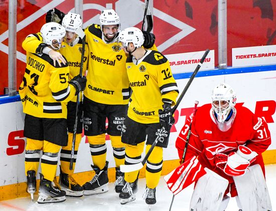 Хоккей. КХЛ. "Спартак" (Москва) - "Северсталь" (Череповец)