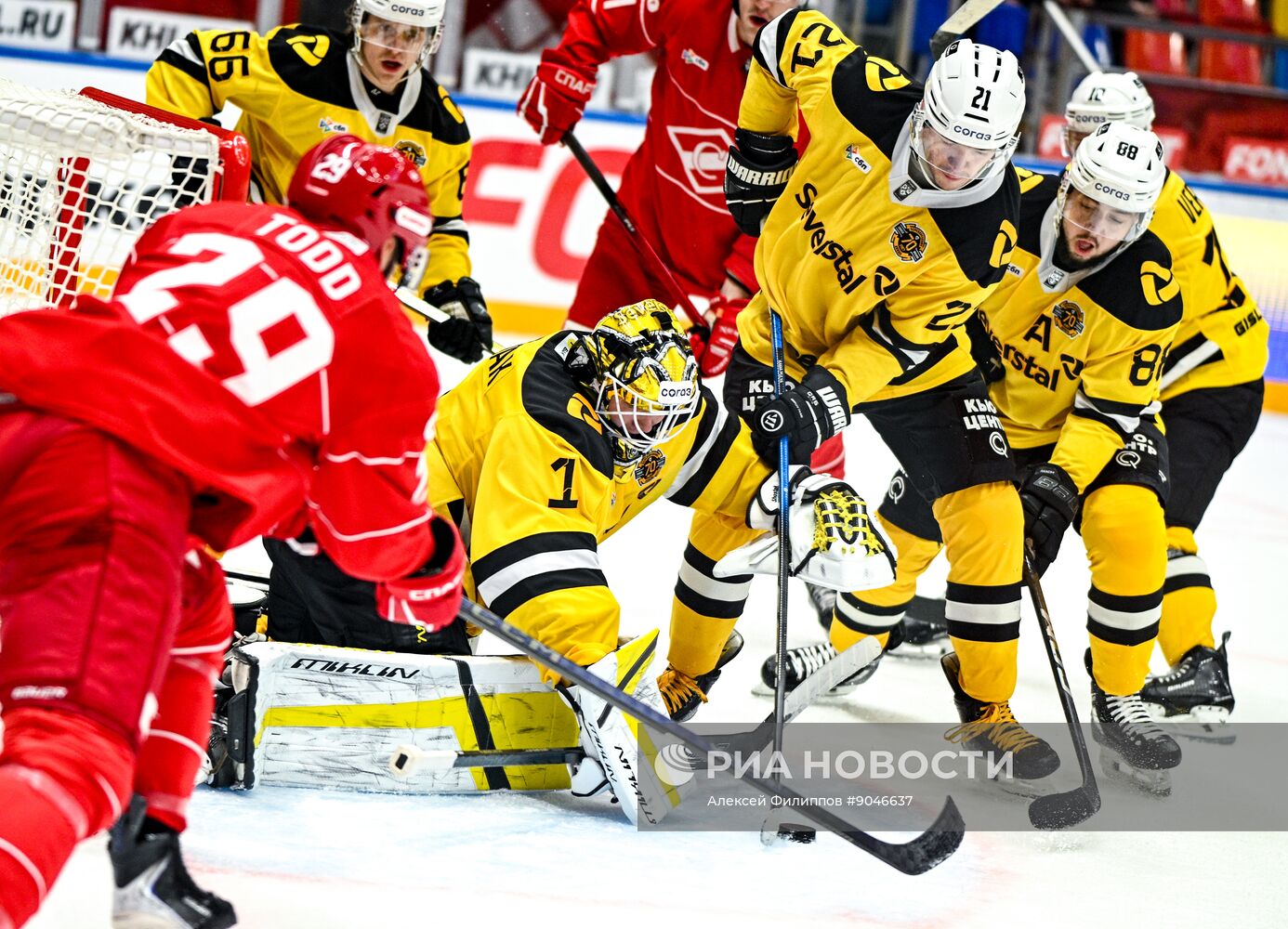 Хоккей. КХЛ. "Спартак" (Москва) - "Северсталь" (Череповец)