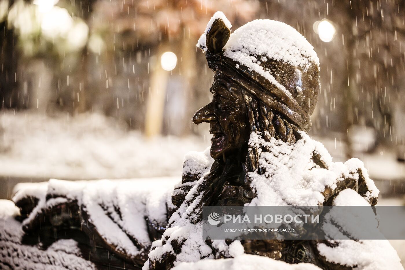 Первый снег в Москве и Санкт-Петербурге