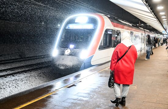 Первый снег в Москве и Санкт-Петербурге