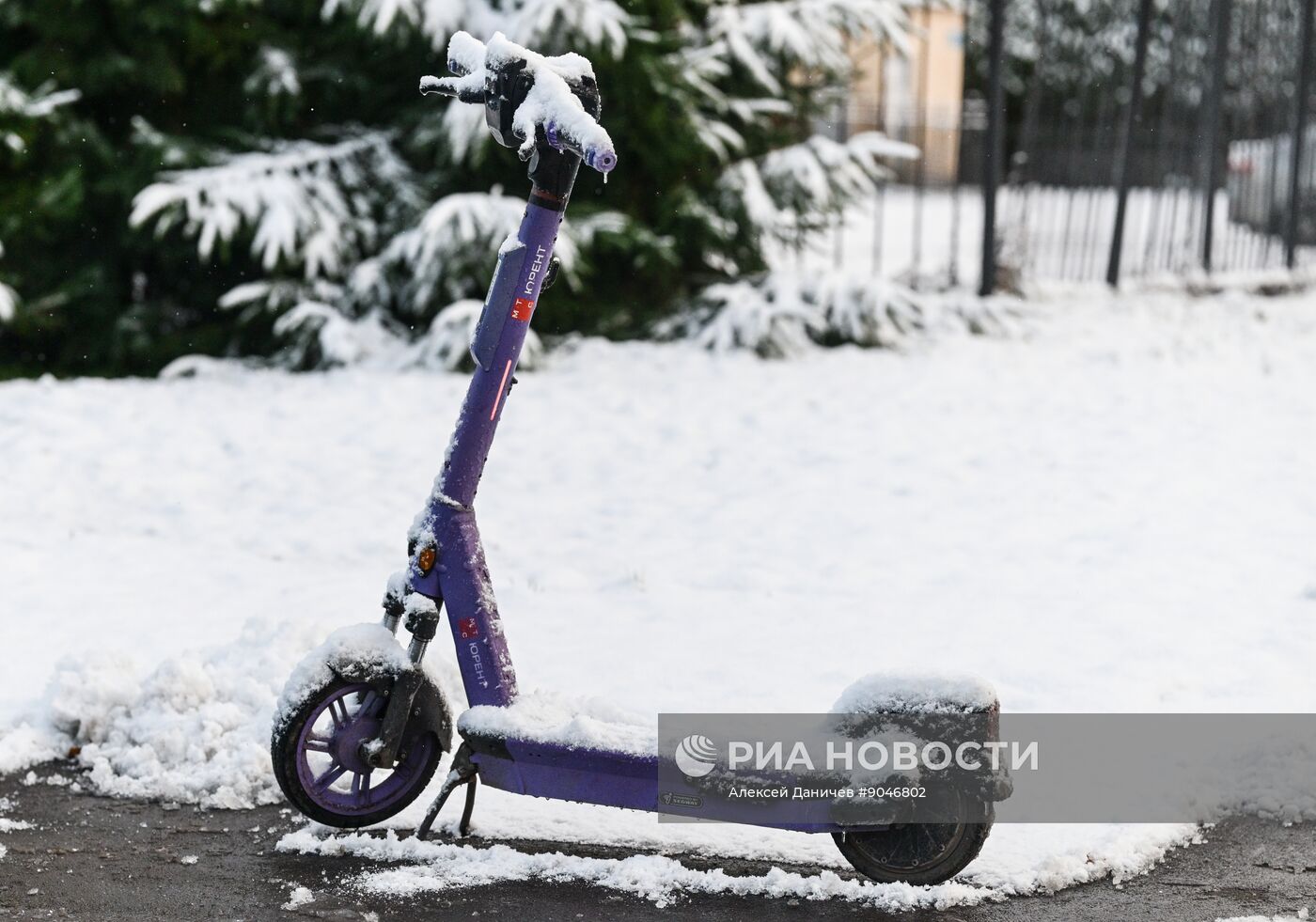 Первый снег в Москве и Санкт-Петербурге