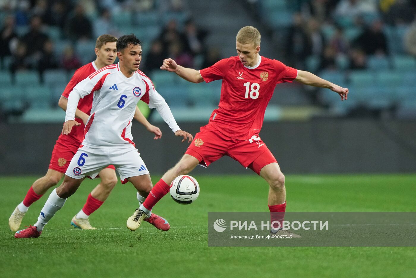 Футбол. Товарищеский матч. Россия - Чили