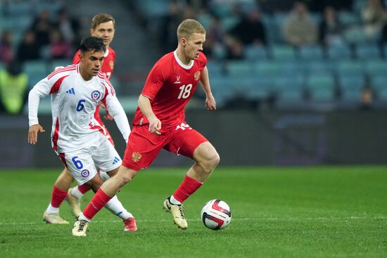 Футбол. Товарищеский матч. Россия - Чили