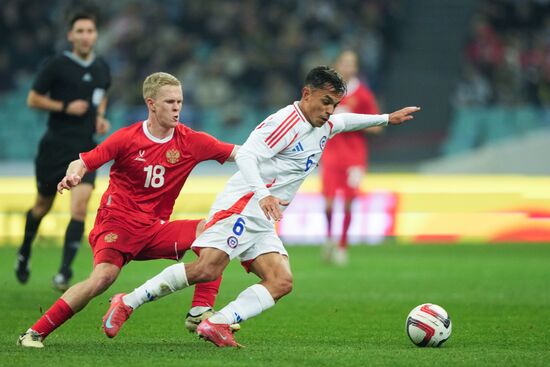 Футбол. Товарищеский матч. Россия - Чили