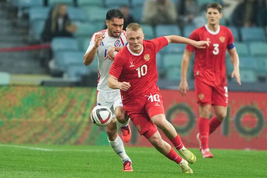 Футбол. Товарищеский матч. Россия - Чили