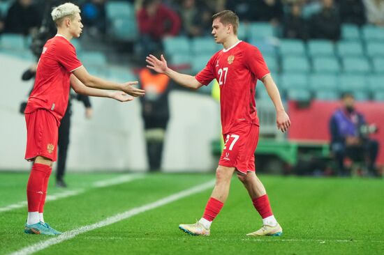 Футбол. Товарищеский матч. Россия - Чили