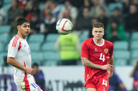 Футбол. Товарищеский матч. Россия - Чили