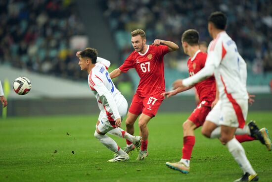 Футбол. Товарищеский матч. Россия - Чили