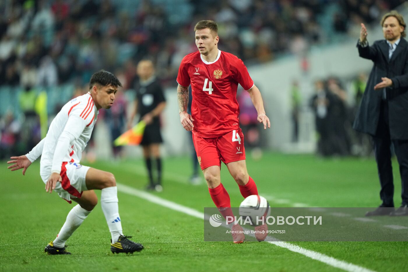 Футбол. Товарищеский матч. Россия - Чили