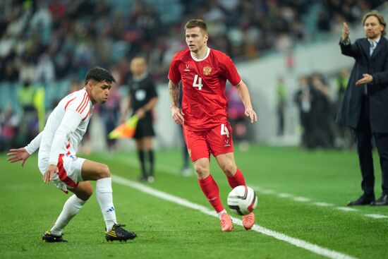 Футбол. Товарищеский матч. Россия - Чили