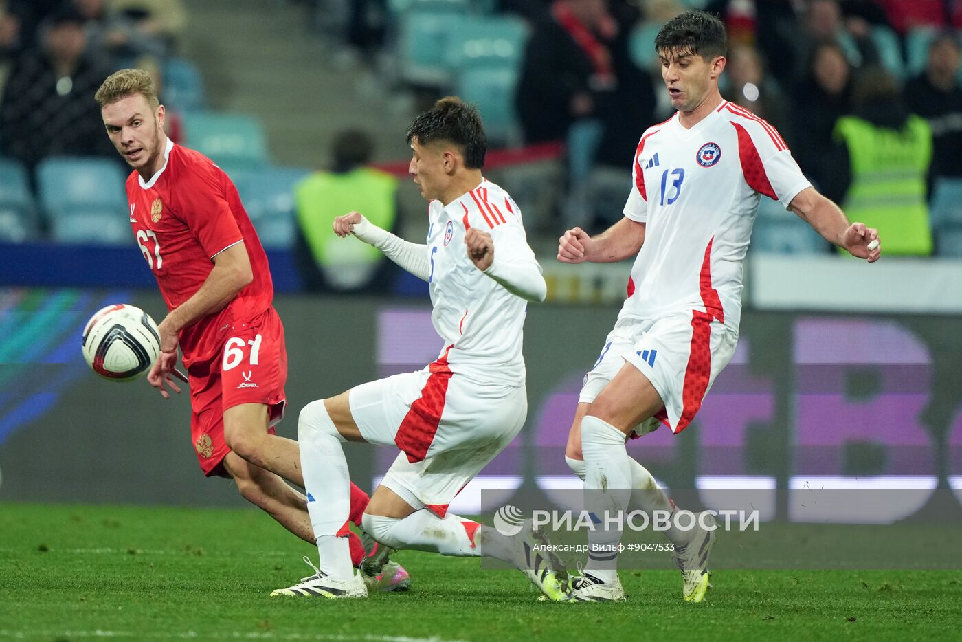 Футбол. Товарищеский матч. Россия - Чили