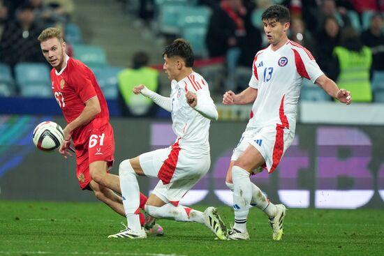 Футбол. Товарищеский матч. Россия - Чили