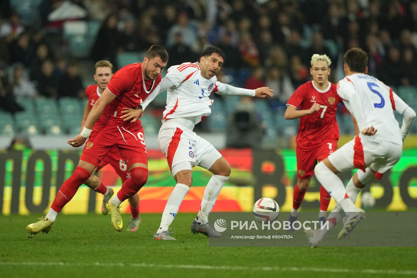 Футбол. Товарищеский матч. Россия - Чили