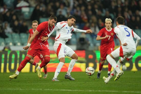 Футбол. Товарищеский матч. Россия - Чили