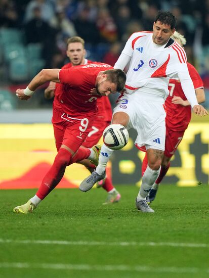 Футбол. Товарищеский матч. Россия - Чили