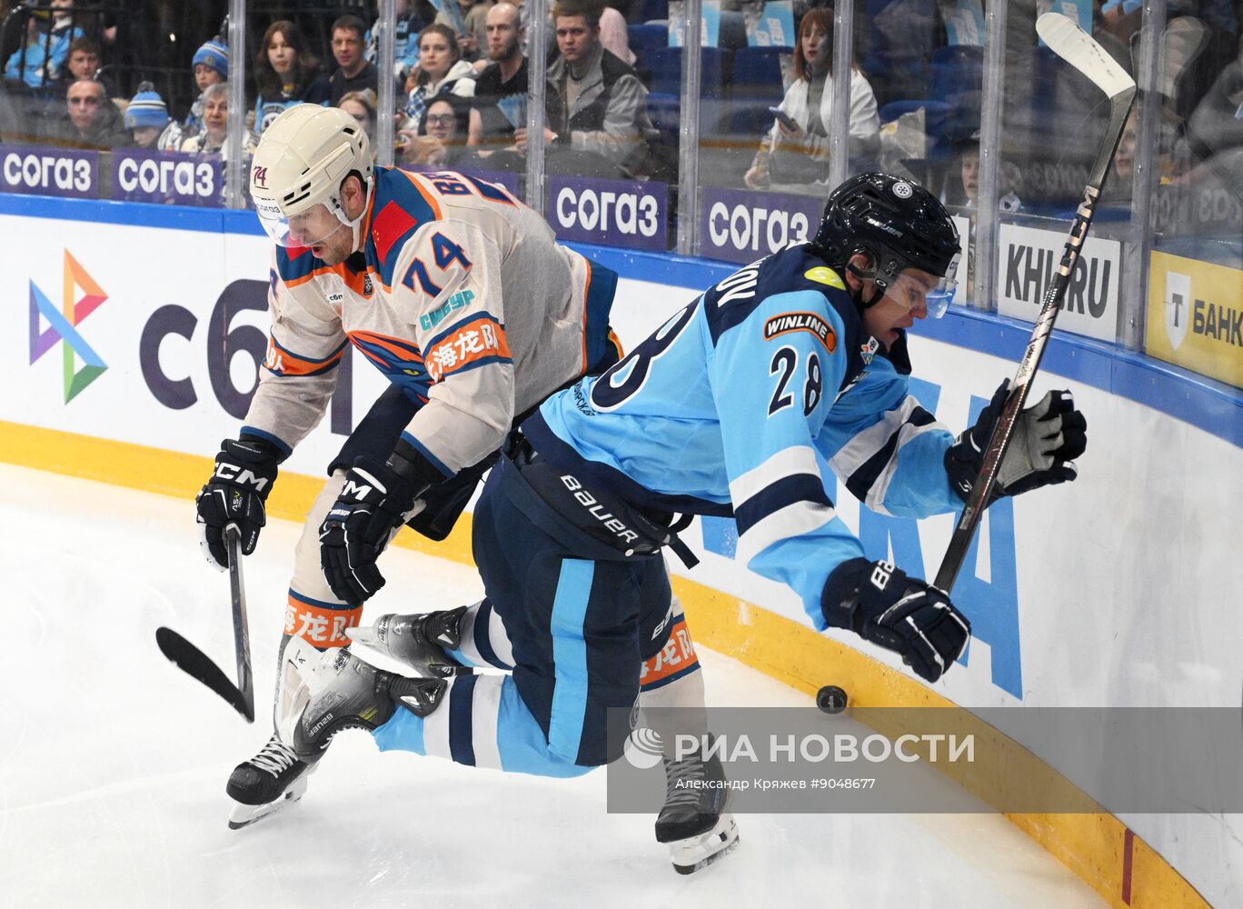 Хоккей. КХЛ. "Сибирь" (Новосибирск) - "Шанхайские Драконы" (Шанхай)