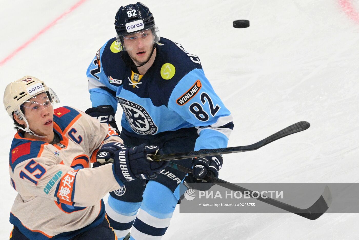 Хоккей. КХЛ. "Сибирь" (Новосибирск) - "Шанхайские Драконы" (Шанхай)